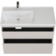 Тумба с раковиной Aquanet Nova Lite 2.0 90 L 2 ящика бежевый 00365921