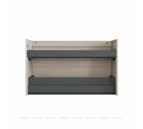 Тумба с раковиной Aquanet Nova Lite 2.0 90 L 2 ящика бежевый 00365921