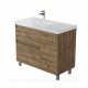 Тумба под раковину Aquanet Nova Lite 2.0 90 L напольная дуб рустикальный 00346346