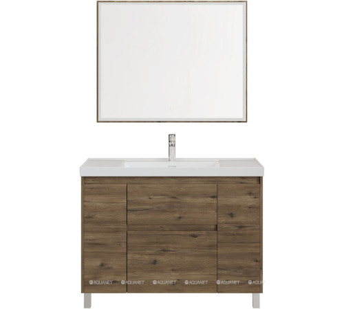 Тумба под раковину Aquanet Nova Lite 2.0 110 напольная дуб рустикальный 00346349