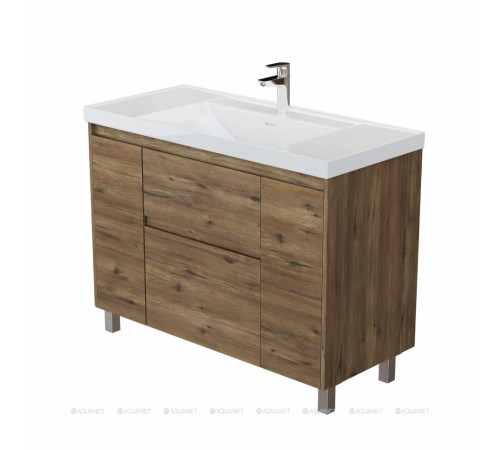 Тумба под раковину Aquanet Nova Lite 2.0 110 напольная дуб рустикальный 00346349