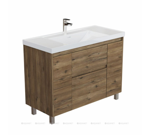Тумба под раковину Aquanet Nova Lite 2.0 110 напольная дуб рустикальный 00346349