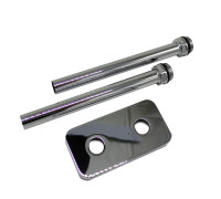 Комплект трубок SR Rubinetterie 15x1.0 мм с наружной резьбой 1/2x15 и отражателем 50 мм хром A494-1500CE15