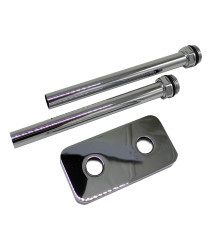 Комплект трубок SR Rubinetterie 15x1.0 мм с наружной резьбой 1/2x15 и отражателем 50 мм хром A494-1500CE15