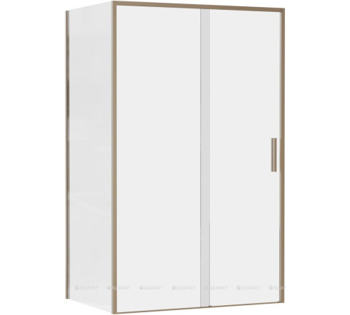 Боковое стекло Aquanet Pleasure Evo 800 мм золотой никель Easy Clean AE65-F80-GBT