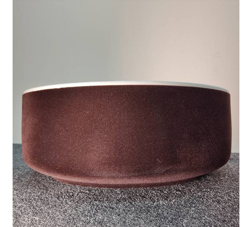 Раковина накладная Artceram Cognac 42 см белый / testa di moro COL001 01 65