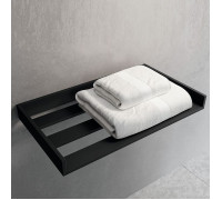 Полка для полотенец Novellini Kuadra 61.2х35 см алюминий черный матовый R90AKFPA-H