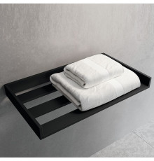 Полка для полотенец Novellini Kuadra 61.2х35 см алюминий черный матовый R90AKFPA-H