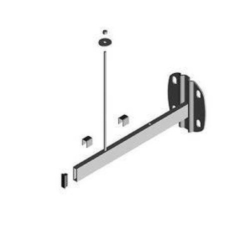 Консоль универсальная Zehnder для крепления к стене и полу 350 мм RAL 9016 ZB00180001RAL9016