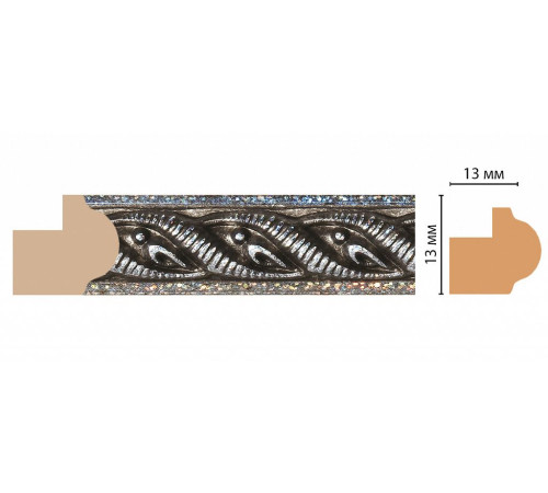 Молдинг DECOMASTER 118-29 13х13х2400 мм 118-29