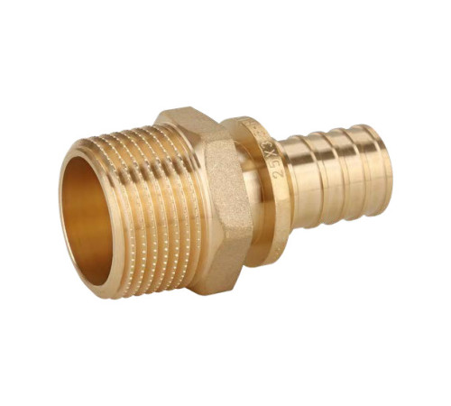 Переходник аксиальный латунный Smart Install 16x2.2 мм - 3/4 НР 52112S