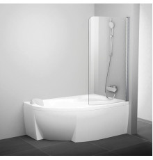 Шторка для ванны RAVAK Rosa CVSK1 140/150 R блестящий Transparent 7QRM0C00Y1