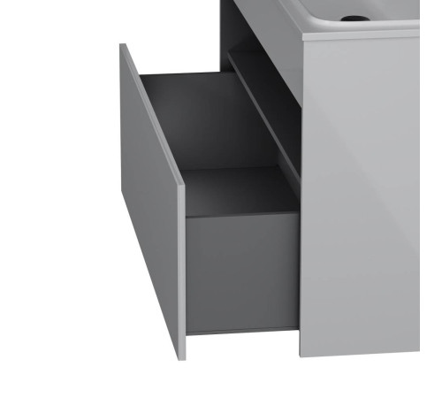 База под раковину AM.PM Func 120 см с нишей и 1 ящиком белый глянец M8FFUX1201WG