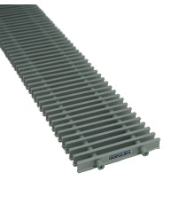 Решетка роликовая Varmann VRO 130x2390 мм алюминий с U-бортиком VRO130.2390RREV1+U