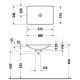 Раковина встраиваемая сверху Duravit D-Neo 60х44 см без перелива без отверстия WonderGliss 03586000791