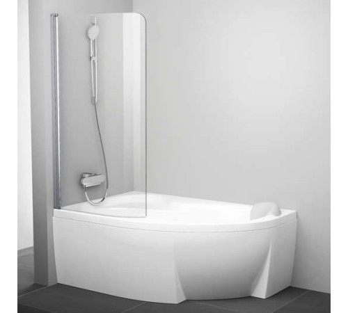 Шторка для ванны RAVAK Rosa CVSK1 140/150 L блестящий Transparent 7QLM0C00Y1
