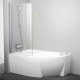 Шторка для ванны RAVAK Rosa CVSK1 140/150 L блестящий Transparent 7QLM0C00Y1