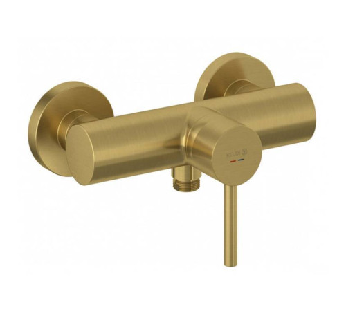 Смеситель для душа термостатический Kludi BOZZ золото брашированное 38831N076