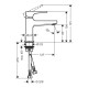 Смеситель для раковины Hansgrohe Metropol 100 с донным клапаном золото 32500990