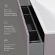 Тумба под раковину подвесная AM.PM Inspire V2.0 80 см 3 ящика серый матовый M50AFHX0803EGM