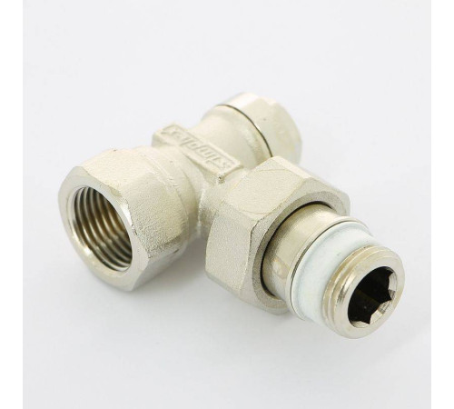 Вентиль обратный Simplex угловой НВ 1/2 никелированный F10382