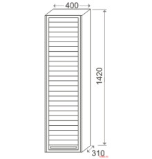 Зеркальный шкаф Keuco Royal L1 18001740000