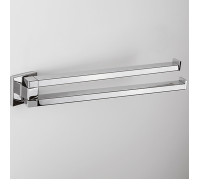 Полотенцедержатель Colombo Design Basic Q 33.4 см двойной поворотный хром B3712.CR