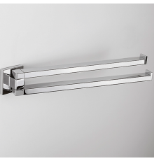 Полотенцедержатель Colombo Design Basic Q 33.4 см двойной поворотный хром B3712.CR