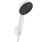 Душевой набор Hansgrohe Pulsify S 105 1jet с держателем и шлангом 125 см матовый белый 24301700