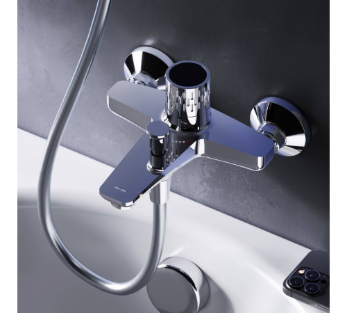 Смеситель для ванны и душа AM.PM Gem с индикацией температуры F90A10400