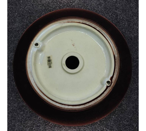 Раковина накладная Artceram Cognac 42 см белый / testa di moro COL001 01 65