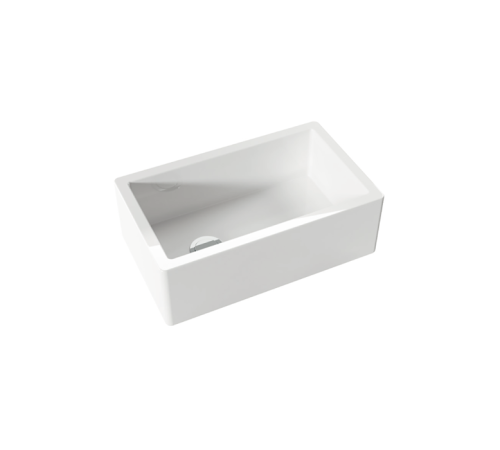 Раковина кухонная Kerasan Hannah Essex 75.8x45.6x25.4 см без отверстия белый 541101