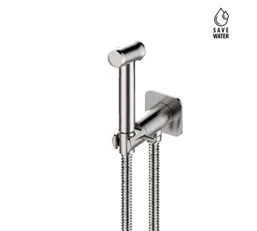 Гигиенический душ Newform X-STEEL 316 лейка с держателем без смесителя INOX 69644X.50.050