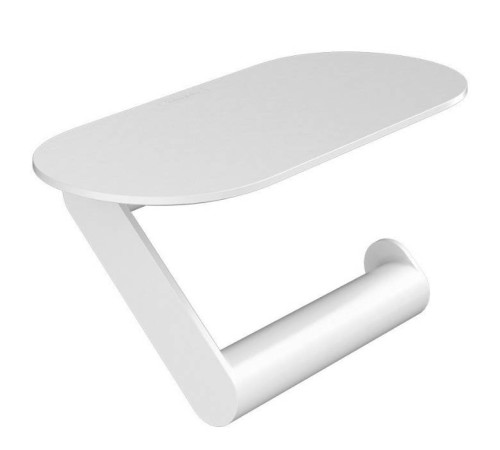 Держатель туалетной бумаги Hansgrohe WallStoris с полкой белый матовый 27928700