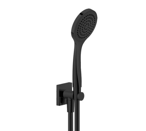Душевой гарнитур Gessi Emporio Shower с выводом воды шлангом 1.5 м и лейкой Black XL 47323#299