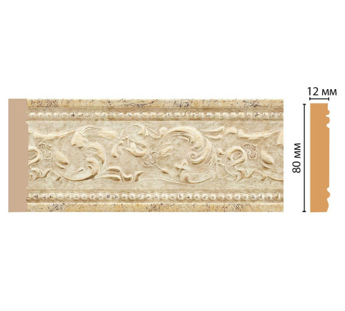 Молдинг DECOMASTER 150-553 ДМ 80х12х2400 мм 150-553 ДМ