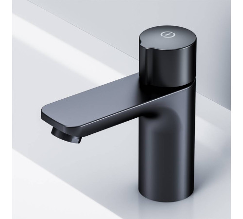 Смеситель для раковины AM.PM X-Joy TouchReel нажимной черный матовый F85A02522