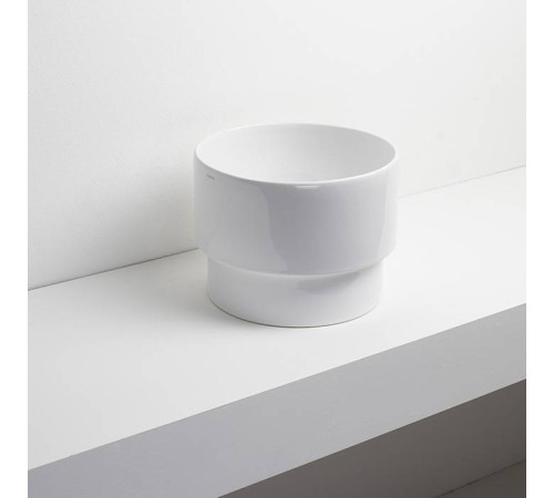 Раковина полувстраиваемая SIMAS Po-mo 33х42 см без отверстия белая PO03bi