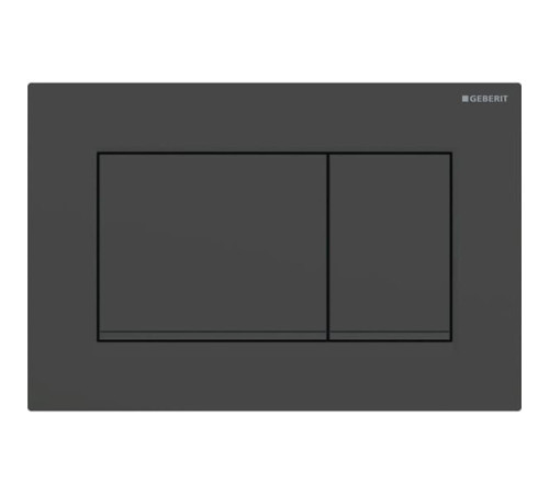 Клавиша смыва Geberit Sigma30 для двойного смыва квадратная черный матовый 115.883.16.1