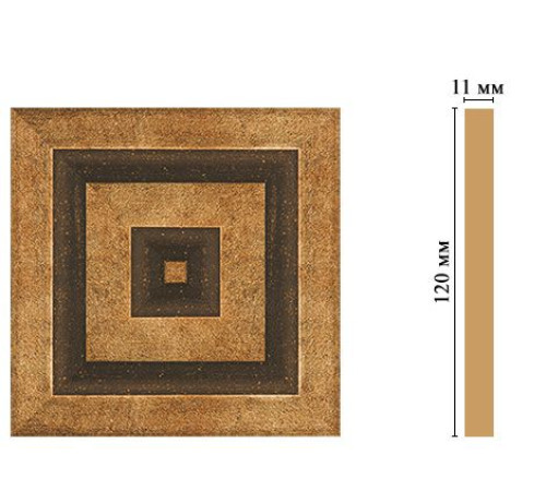 Вставка декоративная DECOMASTER D206-57 120х120х11 мм D206-57