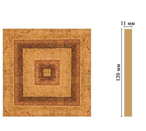 Вставка декоративная DECOMASTER D206-58 120х120х11 мм D206-58