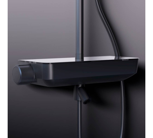 Душевая система Damixa Scandinavian Pure с термостатом черный матовый 936760300