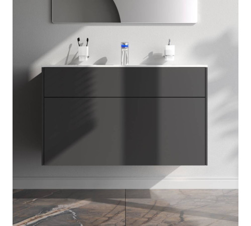 Тумба под раковину подвесная AM.PM Inspire V2.0 100 см 3 ящика графит матовый M50AFHX1003GM