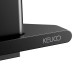 Полочка для душа Keuco Aveno подвесная угловая со стеклоочистителем черная матовая 14657370100