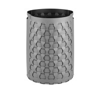 Корзина для белья ADJ Dubai круглая D40xH57 см серый/черный 2057.03/01