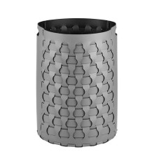 Корзина для белья ADJ Dubai круглая D40xH57 см серый/черный 2057.03/01