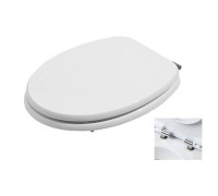 Сиденье для унитаза Azzurra Charme с микролифтом Bianco/хром CHA1800/F bi/cr