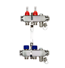 Комплект коллекторов Ридан SSM-2RF set 2 контура с расходомерами и кронштейнами 088U0952R