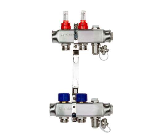 Комплект коллекторов Ридан SSM-2RF set 2 контура с расходомерами и кронштейнами 088U0952R