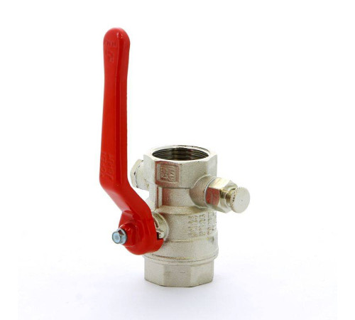 Кран шаровой Itap Ideal ВВ с заглушкой и дренажным вентилем рычаг 1 1150100